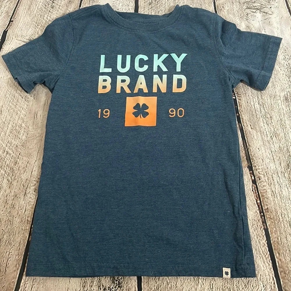 SOLD Boy’s Lucky 🍀 Brand matching outfit shorts & t-shirt size 6 - Picture 4 of 4